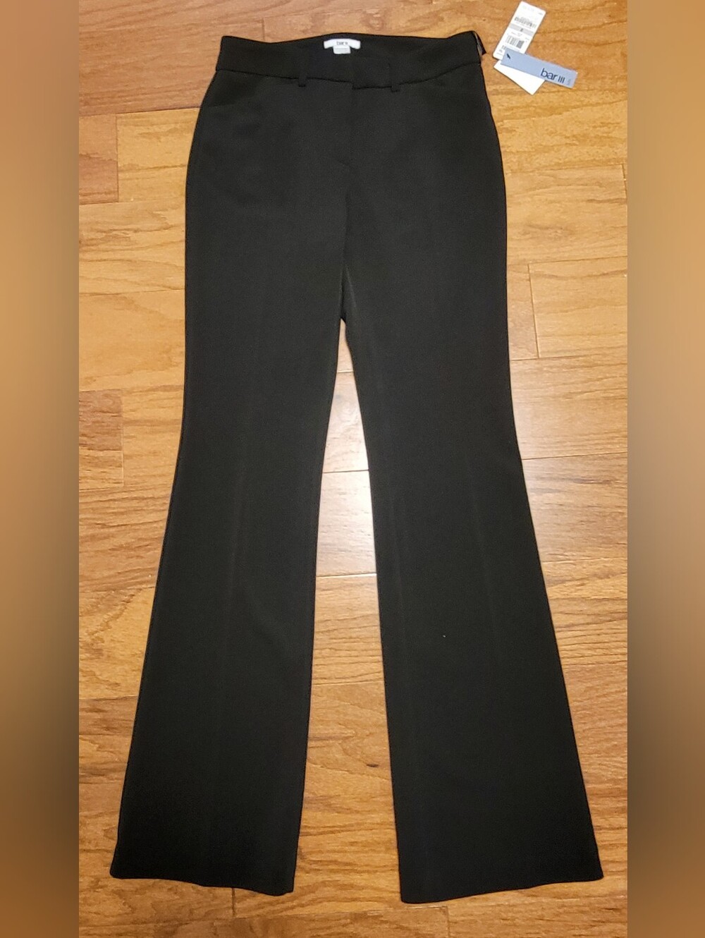 Bar III Black Flare Vintage Dress Pants 0 NWT
